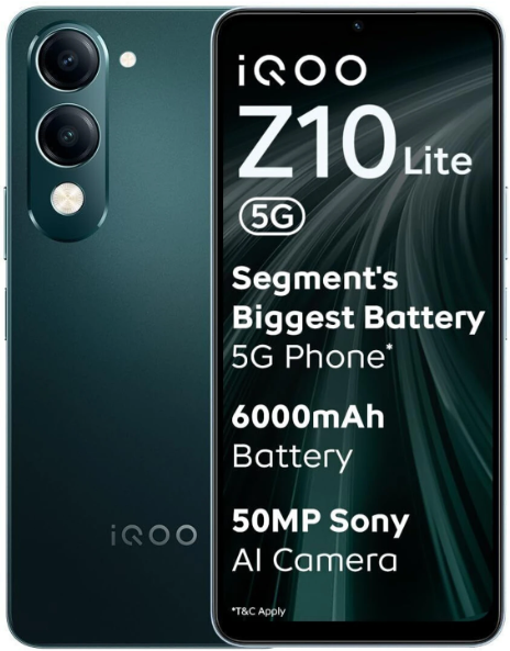 IQOO Z10 Lite 5G (Cyber Green, 128 GB) (4 GB RAM)